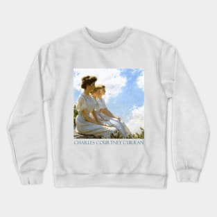 On the Heights (1909) by Charles Courtney Curran Crewneck Sweatshirt